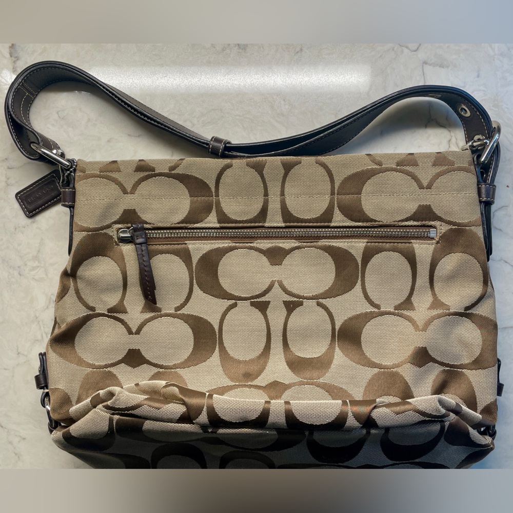 Coach Brown Signature Shoulder Bag - Picture 2 of 6